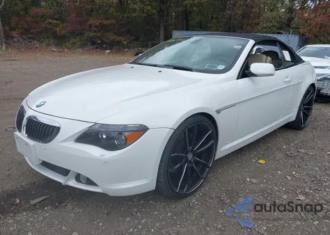 2005 BMW 645Ci z USA, uszkodzony, nr VIN WBAEK73465B325610